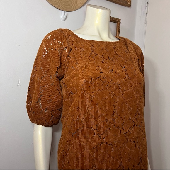 HTF Anthropologie DOLAN Collection Hattie Corduroy Overall Dress & Blouse Small - Picture 11 of 16